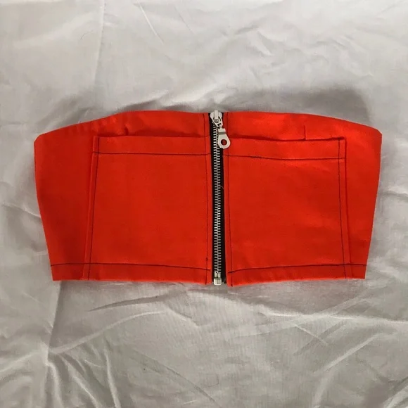 🍊The Ragged Priest (Rattle top ) Orange 🍊 Crop Top - Picture 2 of 7